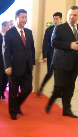 Čínský prezident Si Ťin-pching v Praze